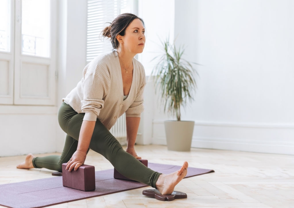 Woman doing Pilates